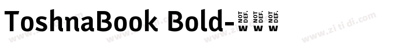 ToshnaBook Bold字体转换